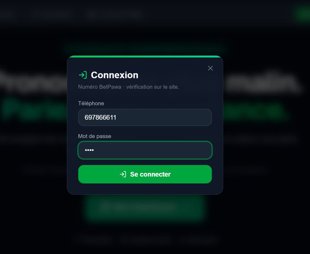 BetPawa secure login