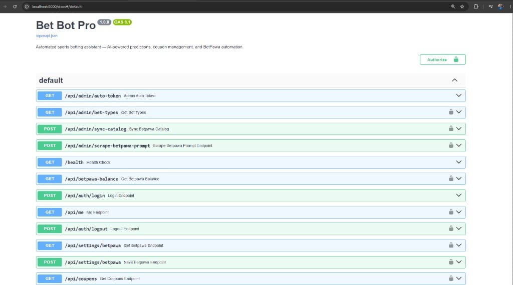 FastAPI OpenAPI — platform overview