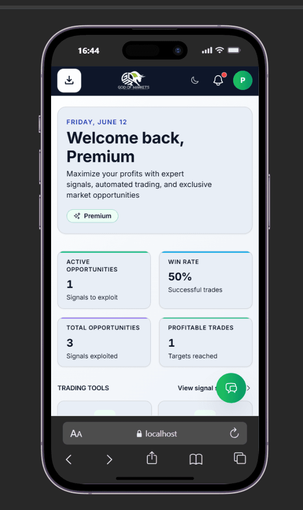 Dashboard (mobile)