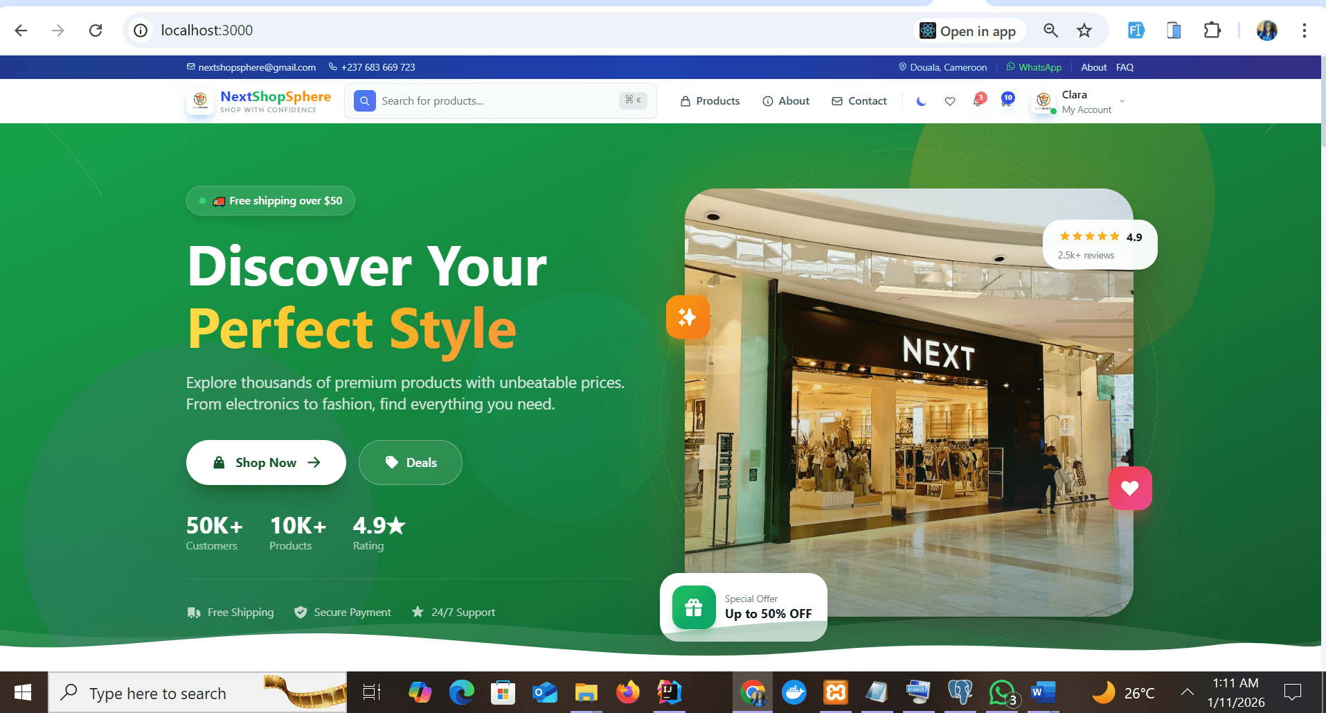 NextShopSphere E-Commerce