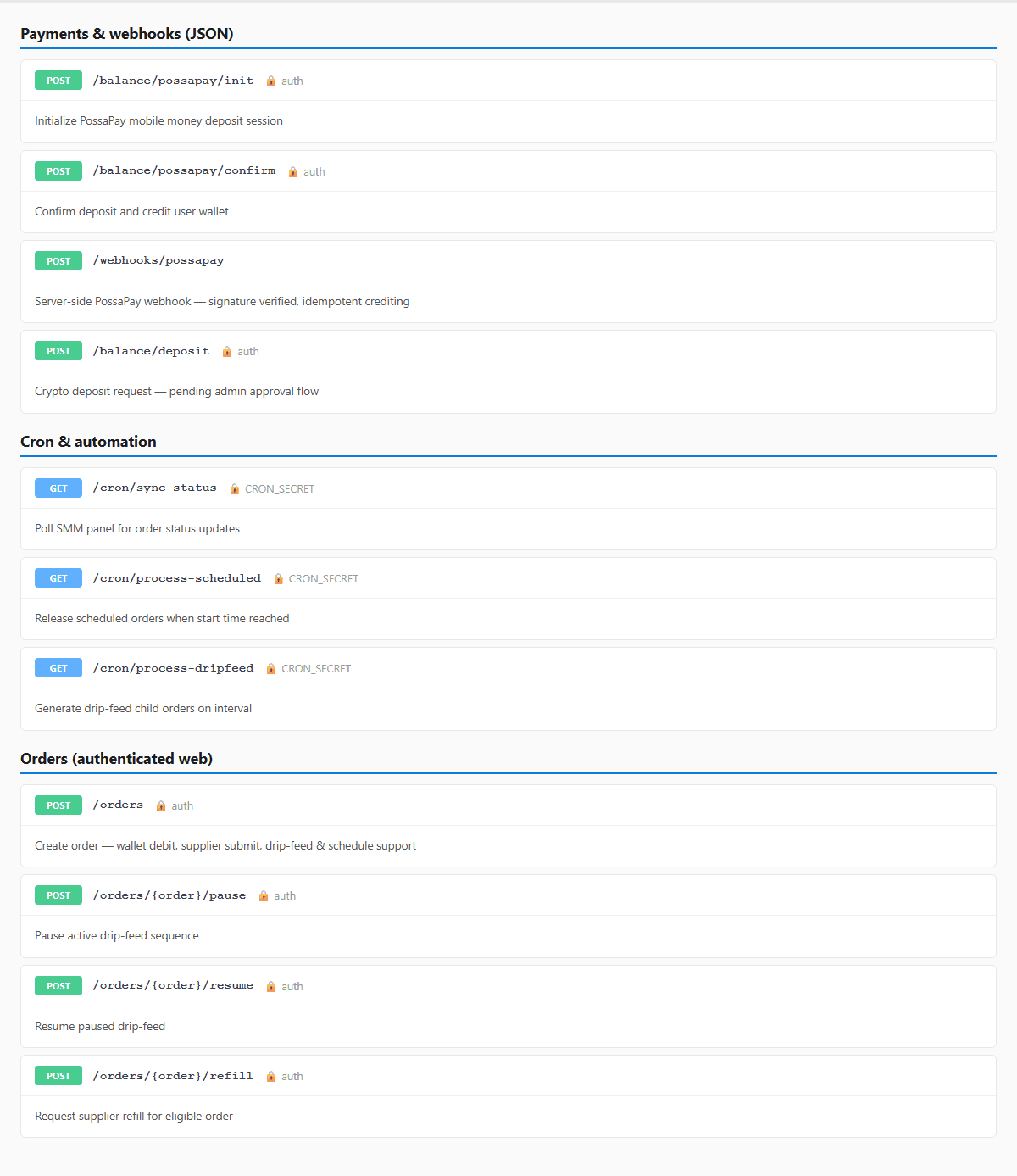 Payments, webhooks, cron jobs & order automation
